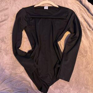 spirit halloween Black Long Sleeve Women's bodysuit